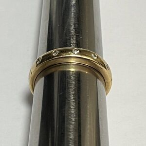 ⭐️SHOWING⭐️14K Gold Diamond Wedding Band